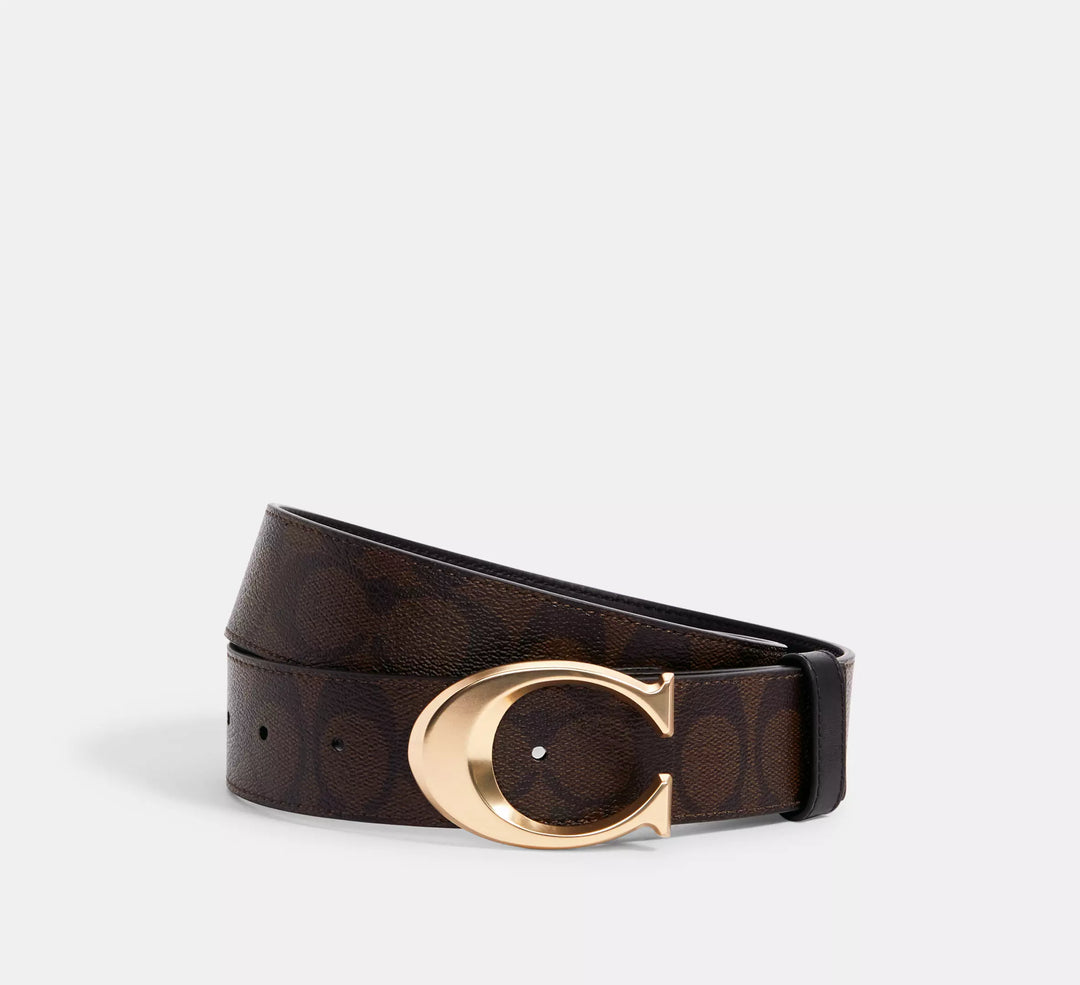 CORREA COACH CANVAS Y HEBILLA SIGNATURE 38MM