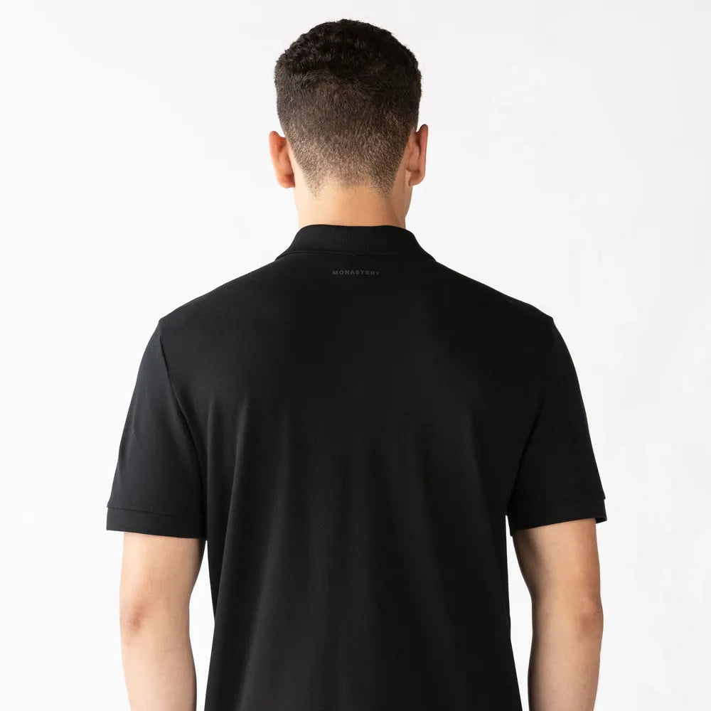 CAMISETA TIPO POLO MONASTERY GORDON NEGRA