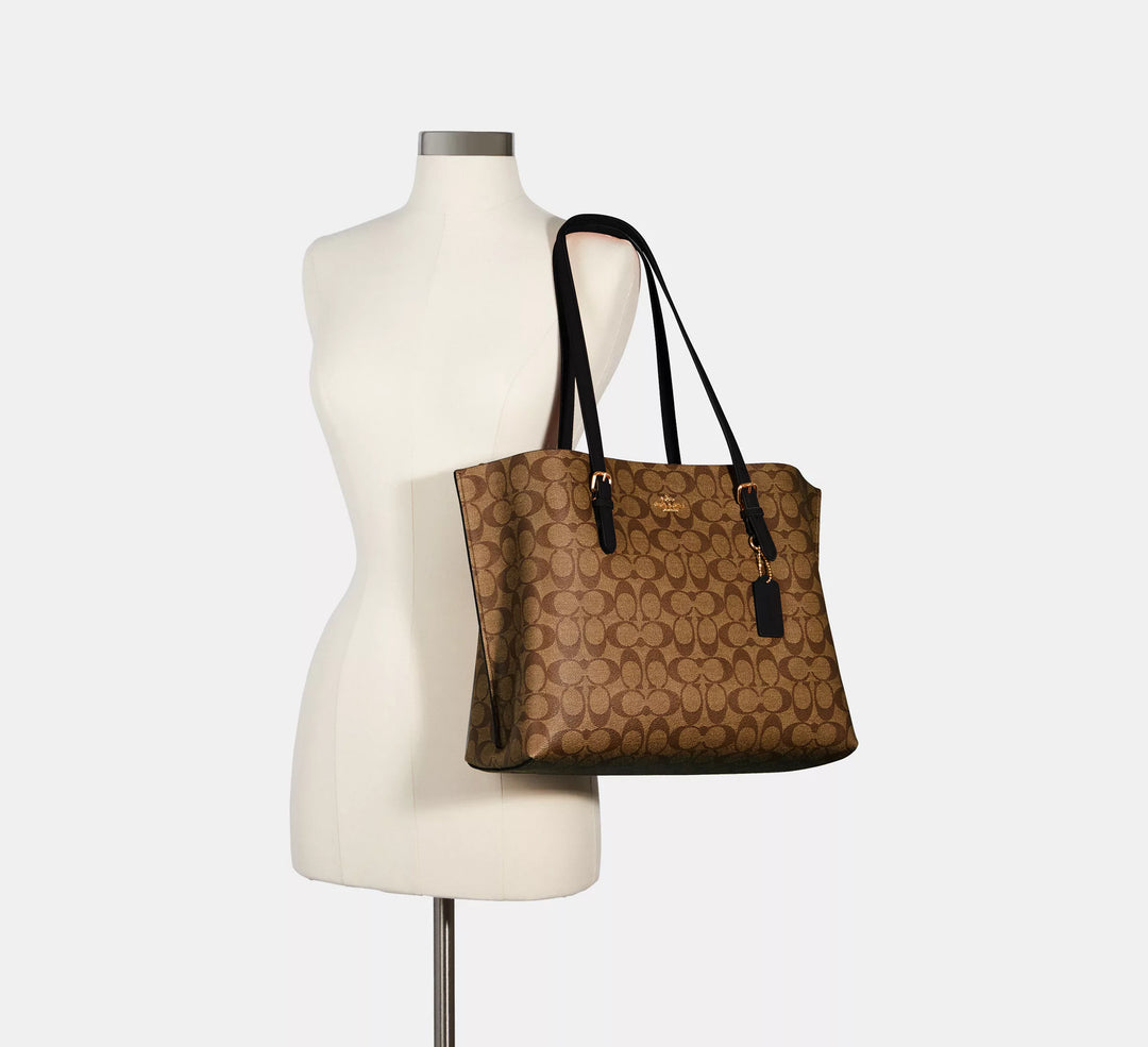 CARTERA COACH MOLLIE TOTE SIGNATURE CANVAS GRANDE