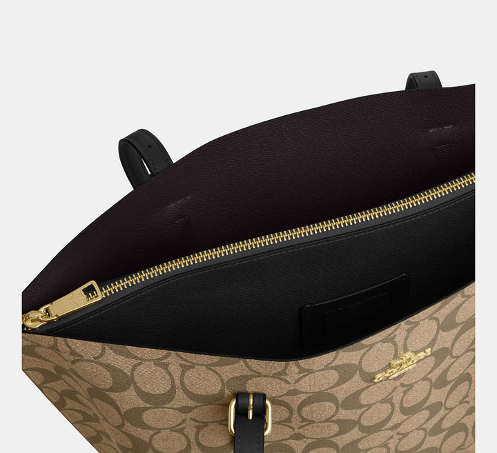 CARTERA COACH MOLLIE TOTE SIGNATURE CANVAS GRANDE