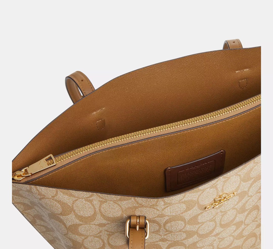 CARTERA COACH MOLLIE TOTE SIGNATURE CANVAS GRANDE