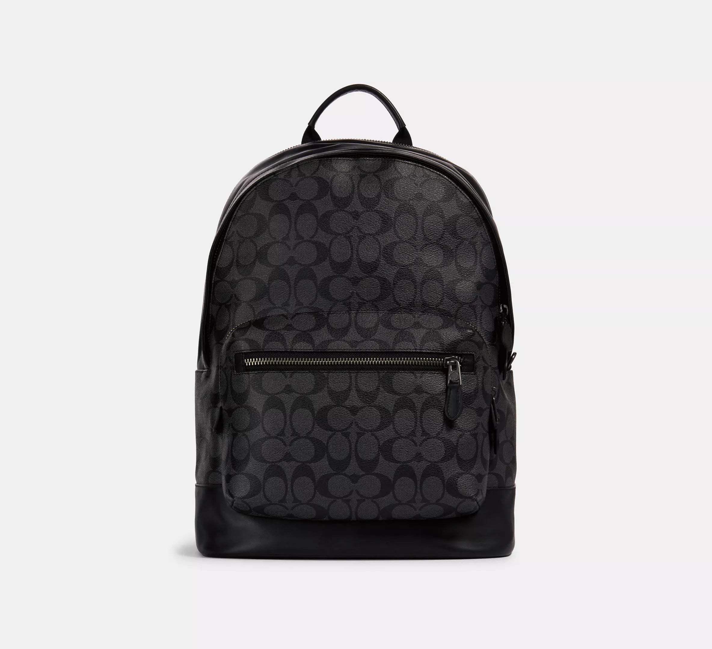 Backpack Coach West Signature Canvas Grafito – Triamonto