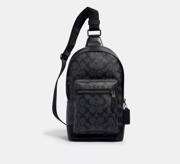 MANOS LIBRES COACH WEST BACKPACK SIGNATURE CANVAS
