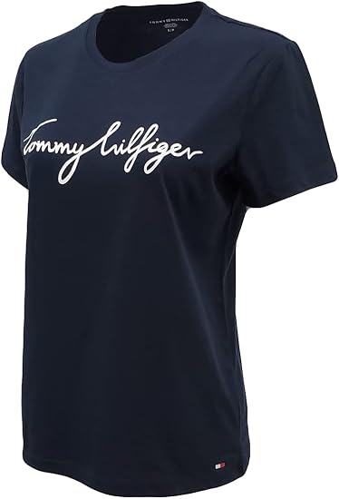 CAMISETA LOGO TOMMY HILFIGER CURSIVO