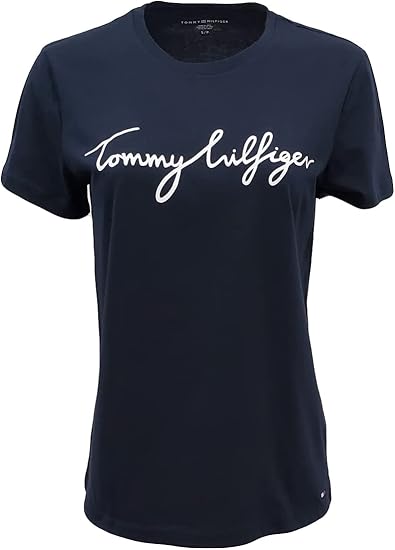 CAMISETA LOGO TOMMY HILFIGER CURSIVO