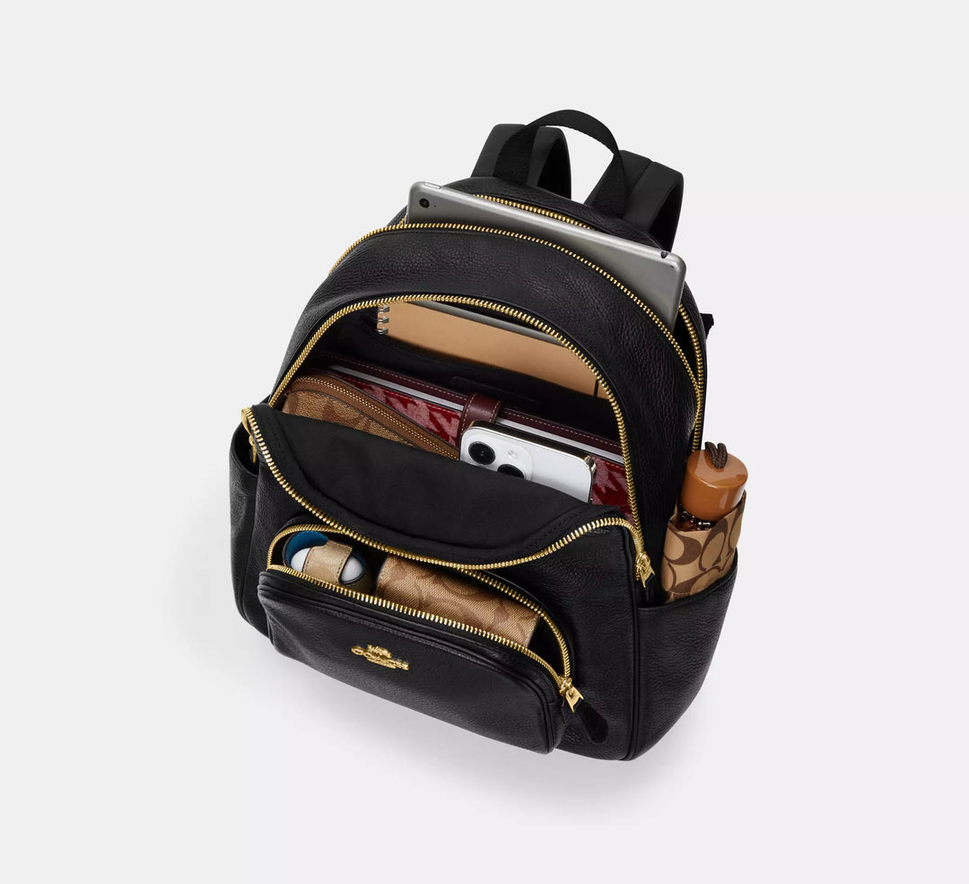Court Backpack Coach Cuero Mediano Negro – Triamonto Court Backpack Coach Cuero Mediano Negro – Triamonto