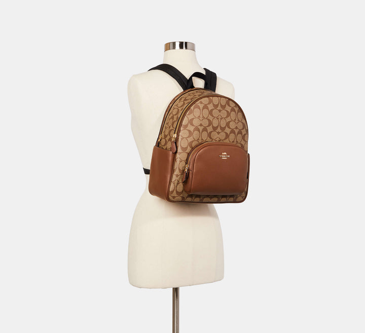 COURT BACKPACK COACH SIGNATURE CANVAS MEDIANO