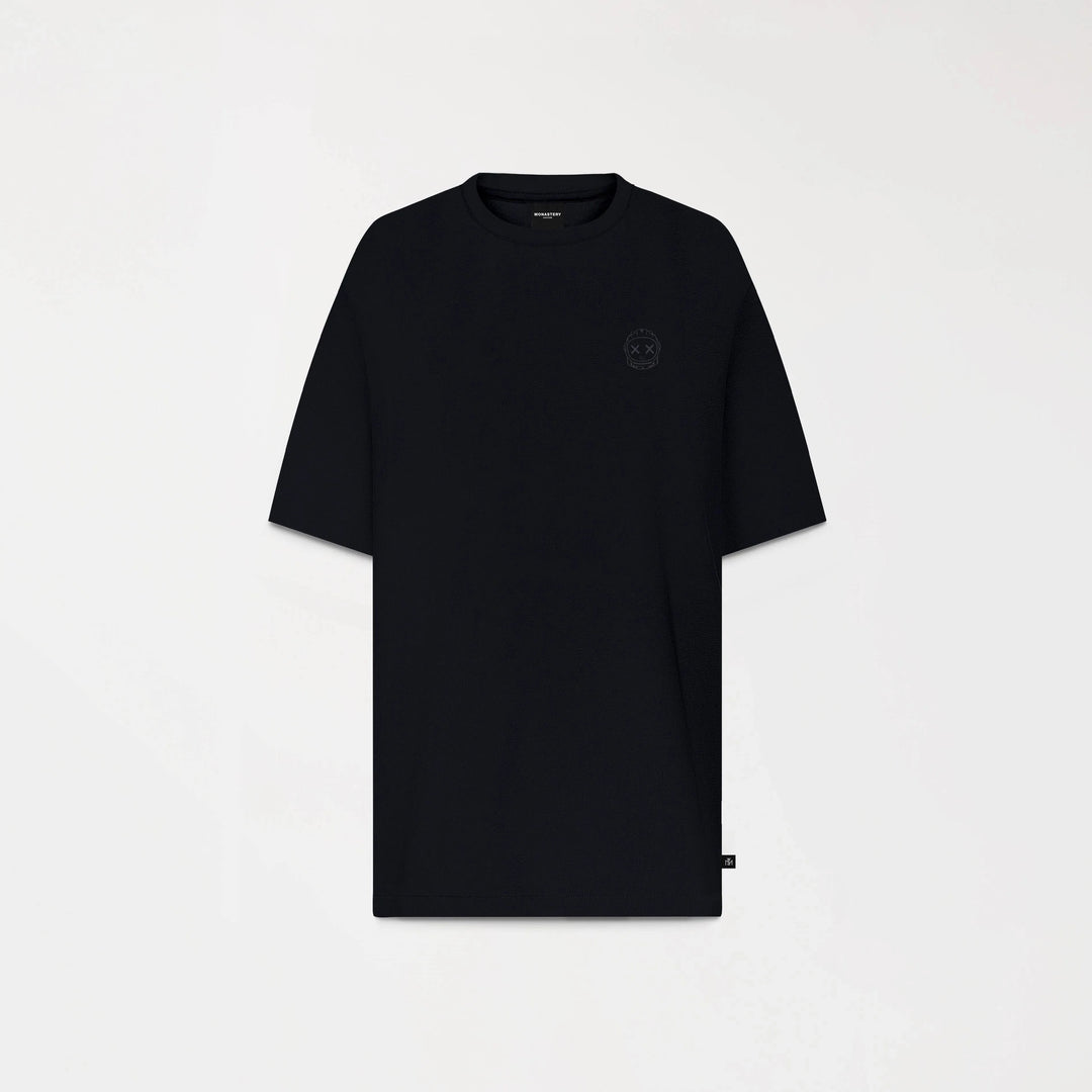 CAMISETA OVERSIZED MONASTERY APILO NEGRA