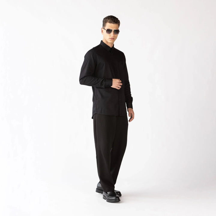 CAMISA MONASTERY BALLING NEGRA