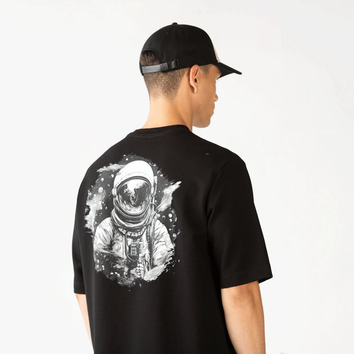 CAMISETA OVERSIZED MONASTERY APILO NEGRA