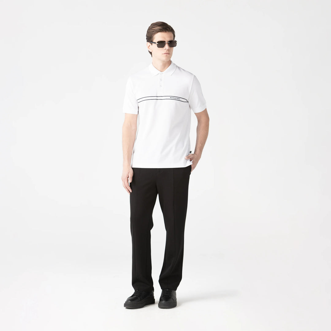 CAMISETA TIPO POLO MONASTERY MARCUS MEN WHITE