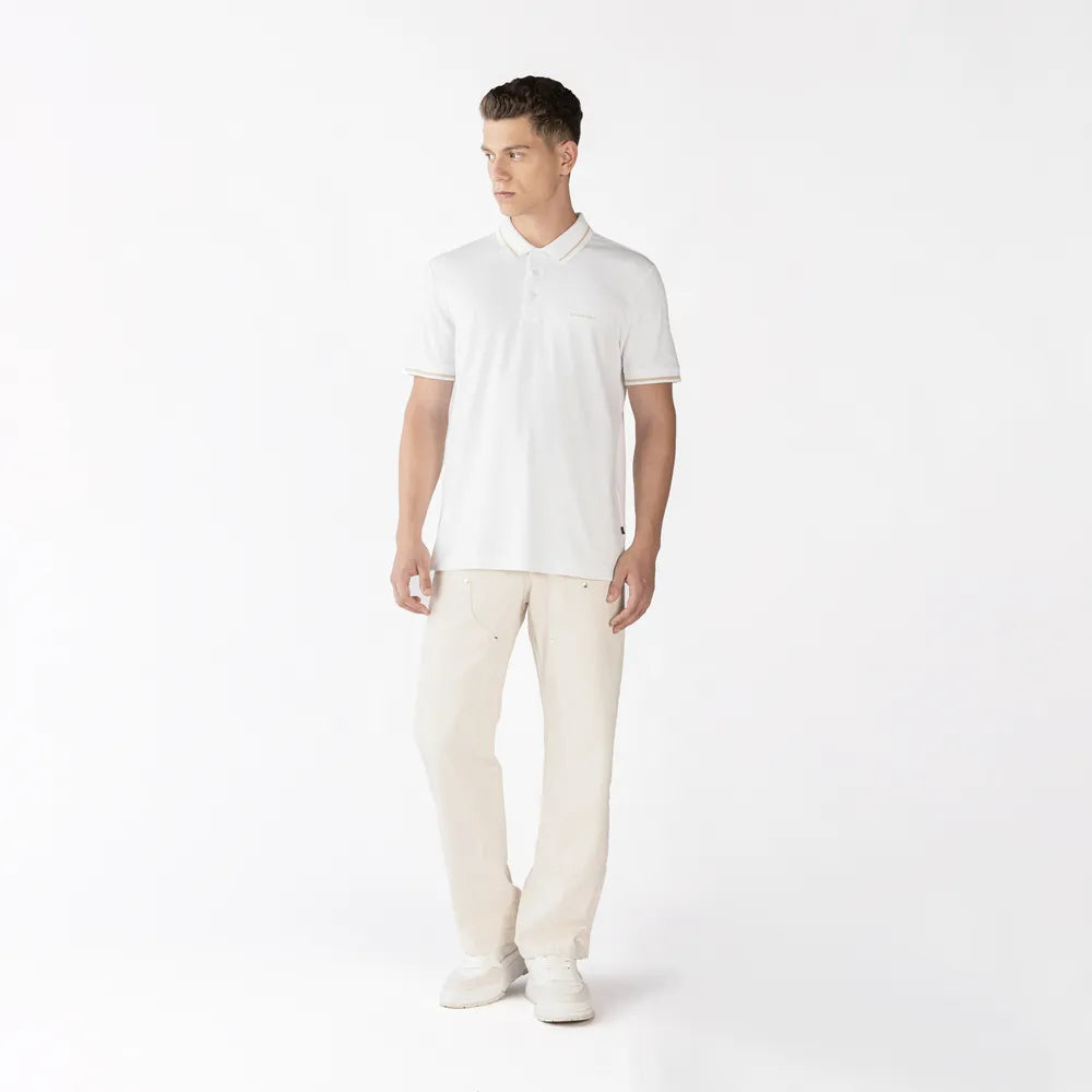 CAMISETA TIPO POLO MONASTERY MURIA BLANCA