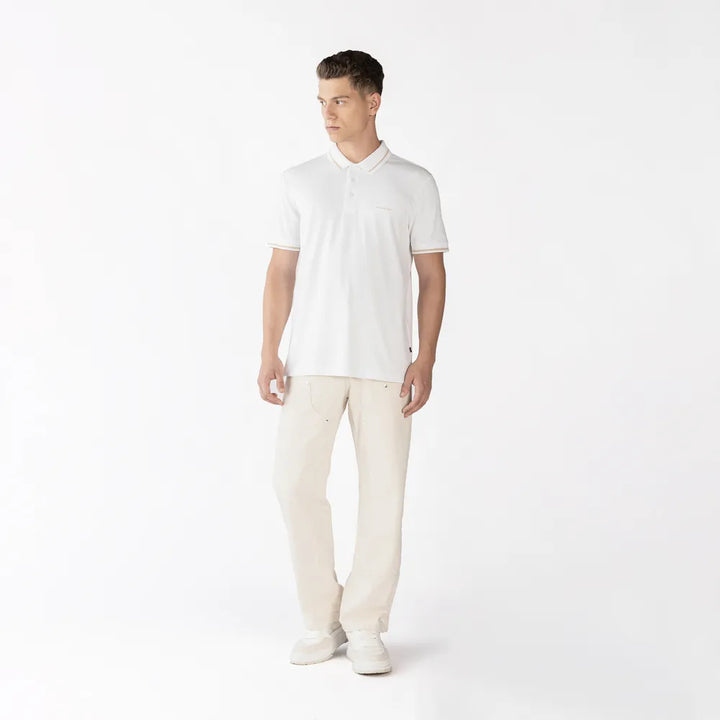 CAMISETA TIPO POLO MONASTERY MURIA BLANCA