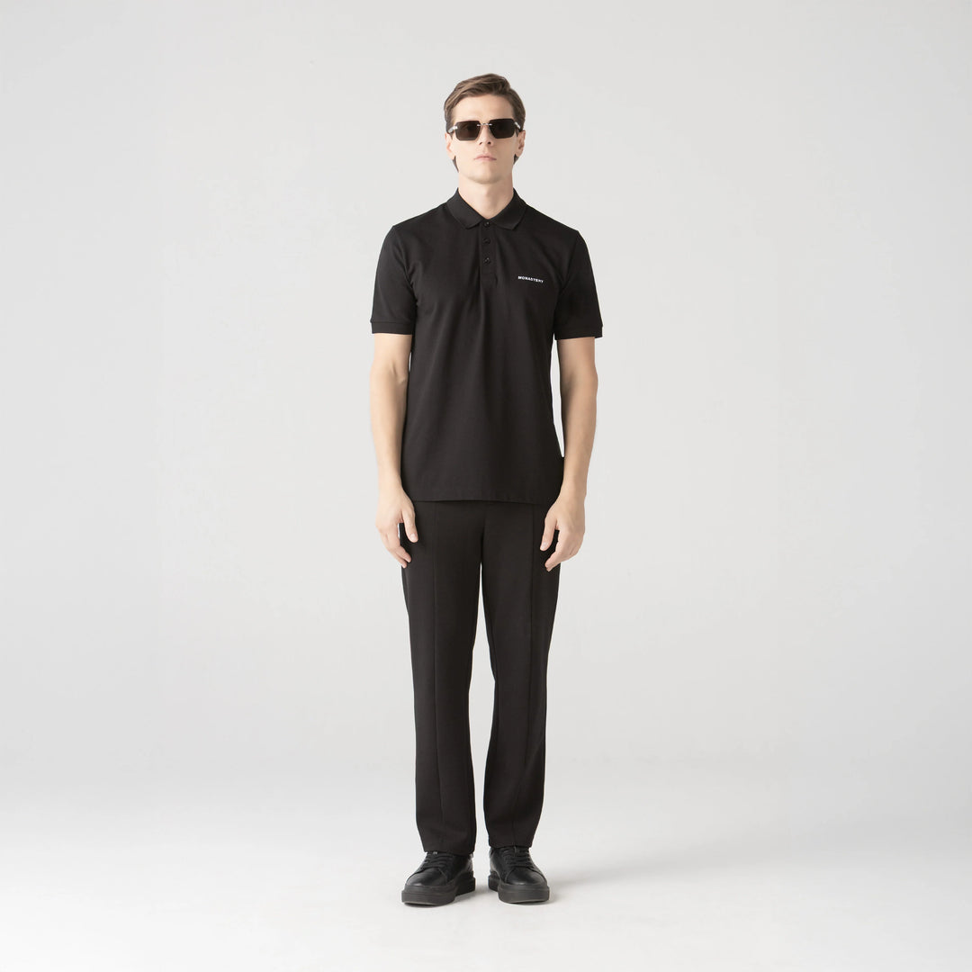 CAMISETA TIPO POLO MONASTERY SALVATOR MEN BLACK