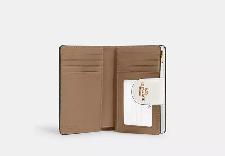 BILLETERA MEDIANA COACH SIGNATURE CANVAS