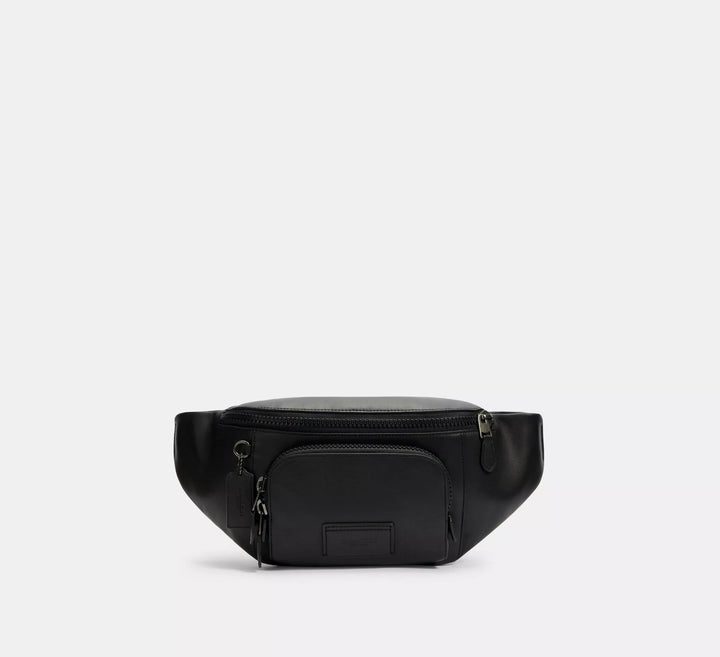 RIÑONERA COACH TRACK BELT BAG EN CUERO