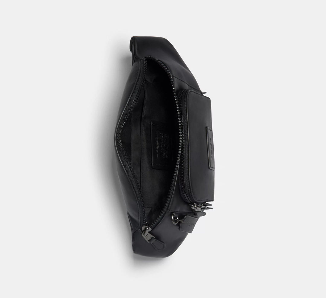 RIÑONERA COACH TRACK BELT BAG EN CUERO
