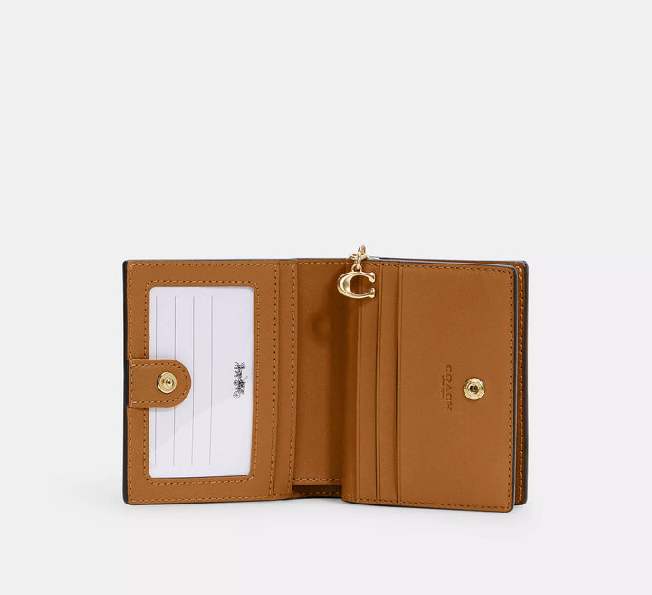 BILLETERA PEQUEÑA COACH SNAP SIGNATURE CANVAS