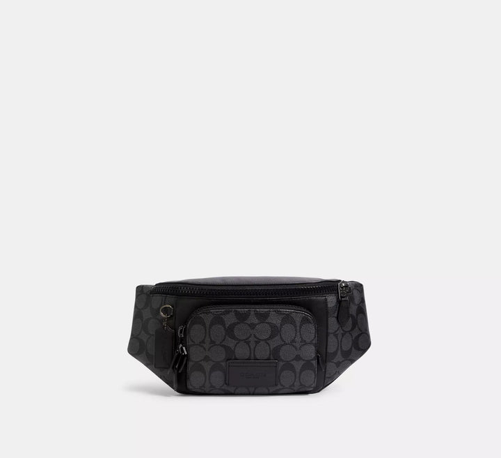 RIÑONERA COACH TRACK BELT BAG SIGNATURE CANVAS
