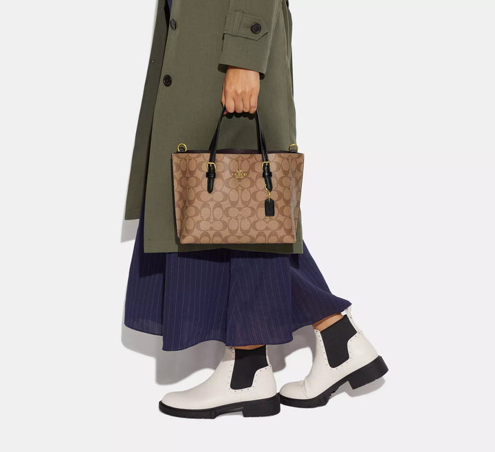 CARTERA COACH MOLLIE TOTE 25 SIGNATURE CANVAS