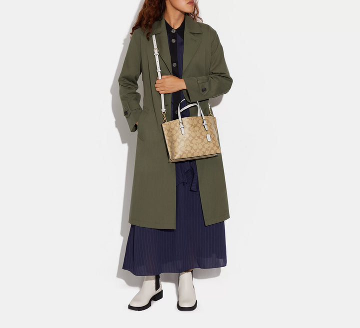 CARTERA COACH MOLLIE TOTE 25 SIGNATURE CANVAS