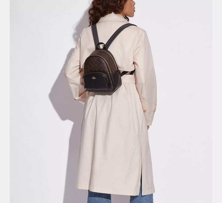 MINI COURT BACKPACK SIGNATURE CANVAS PEQUEÑO