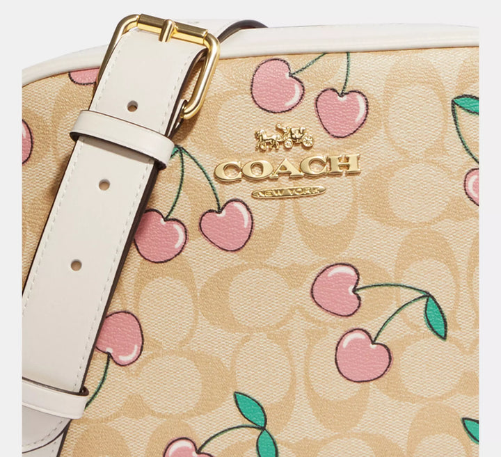 MANOS LIBRES COACH JAMIE SIGNATURE CANVAS CEREZAS