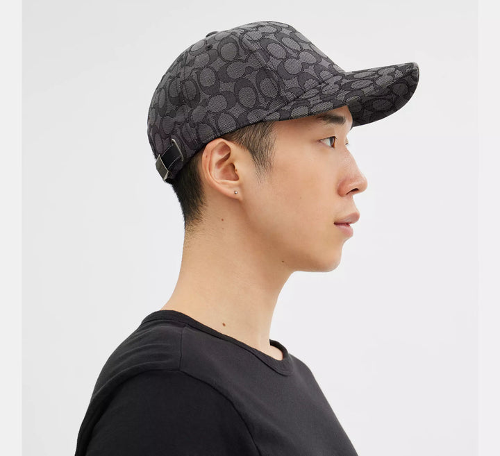 GORRA COACH SIGNATURE JACQUARD GRAFITO