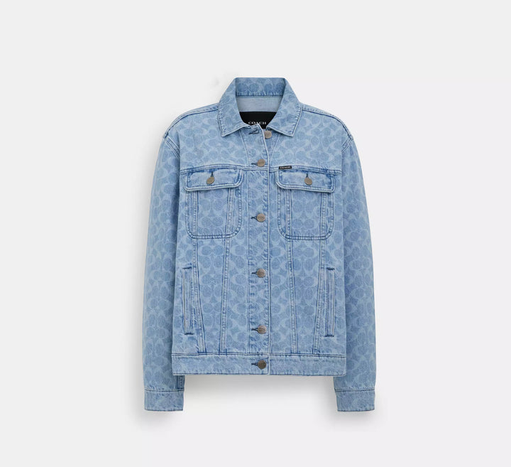 CHAQUETA COACH SIGNATURE DENIM