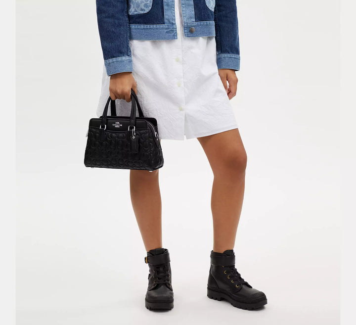 CARTERA MINI DARCIE SIGNATURE LEATHER COACH