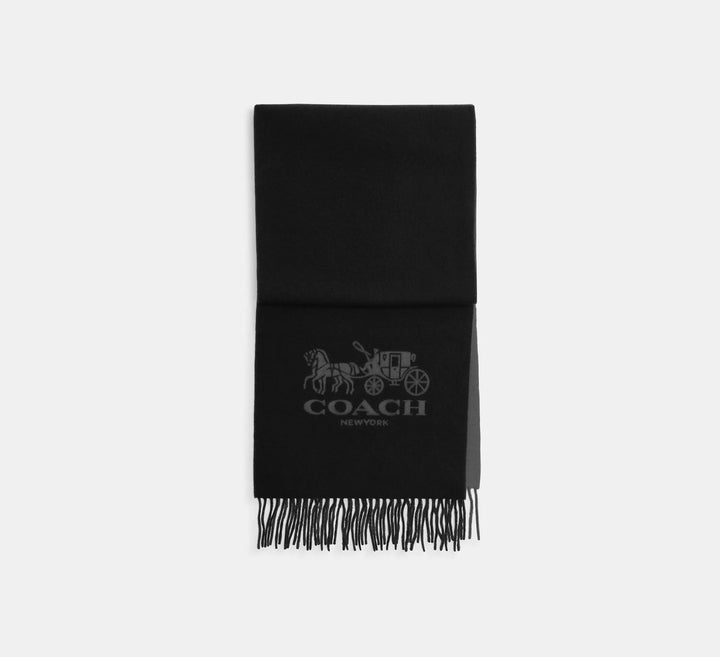 BUFANDA COACH HORSE AND CARRIAGE 100% CASHMERE