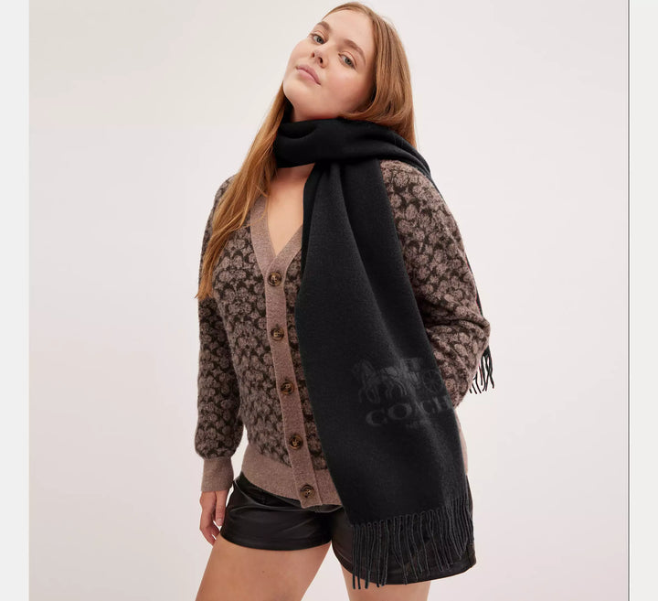 BUFANDA COACH HORSE AND CARRIAGE 100% CASHMERE