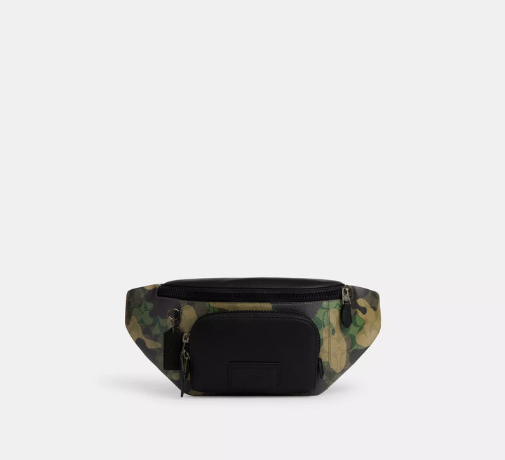 RIÑONERA COACH TRACK BELT BAG SIGNATURE CANVAS