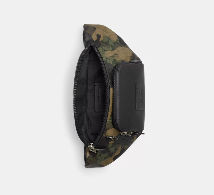 RIÑONERA COACH TRACK BELT BAG SIGNATURE CANVAS