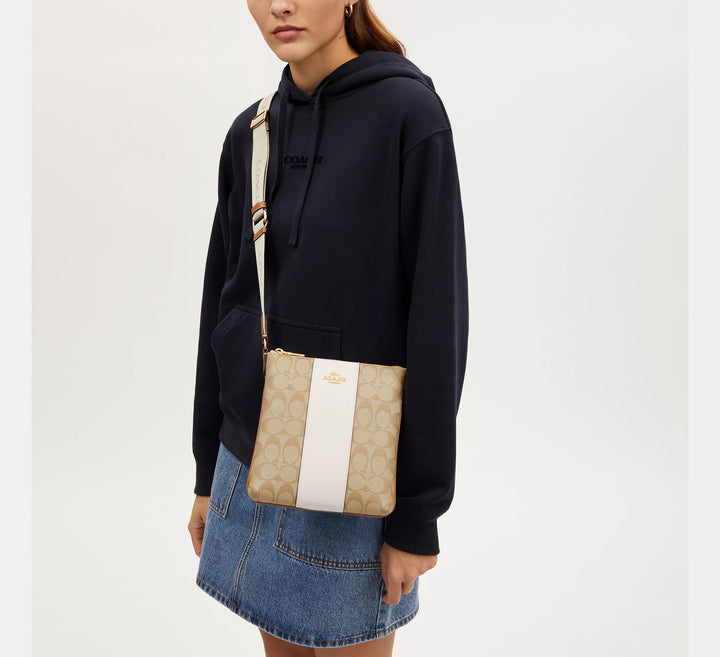 MANOS LIBRES COACH MINI ROWAN SIGNATURE CANVAS