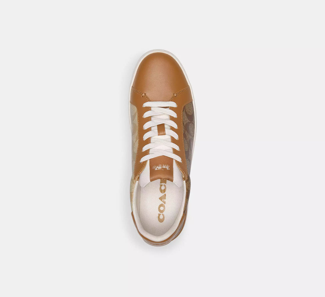 TENIS COACH LOW TOP SNEAKER SIGNATURE CANVAS BICOLOR