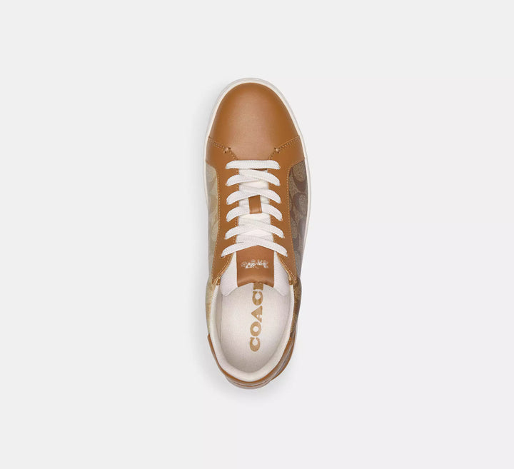 TENIS COACH LOW TOP SNEAKER SIGNATURE CANVAS BICOLOR