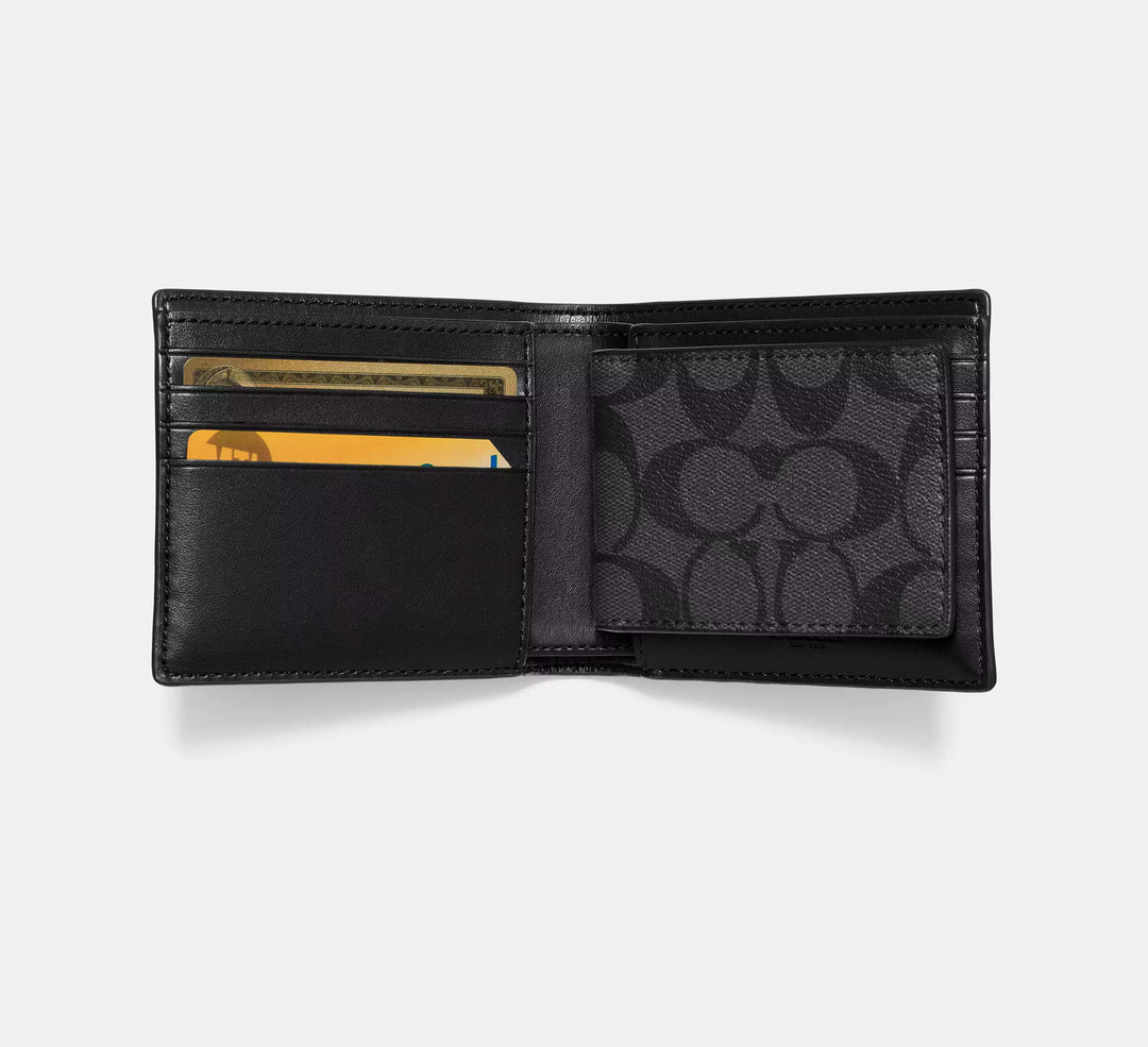 BILLETERA 3 EN 1 COACH SIGNATURE CANVAS