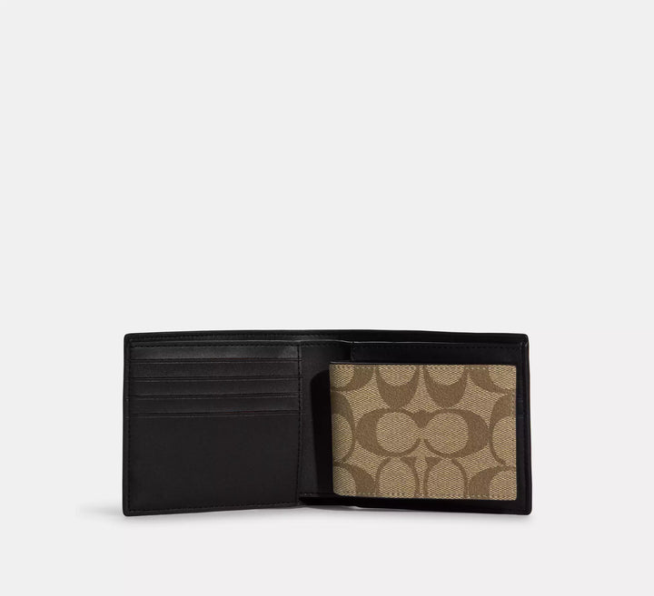 BILLETERA 3 EN 1 COACH SIGNATURE CANVAS