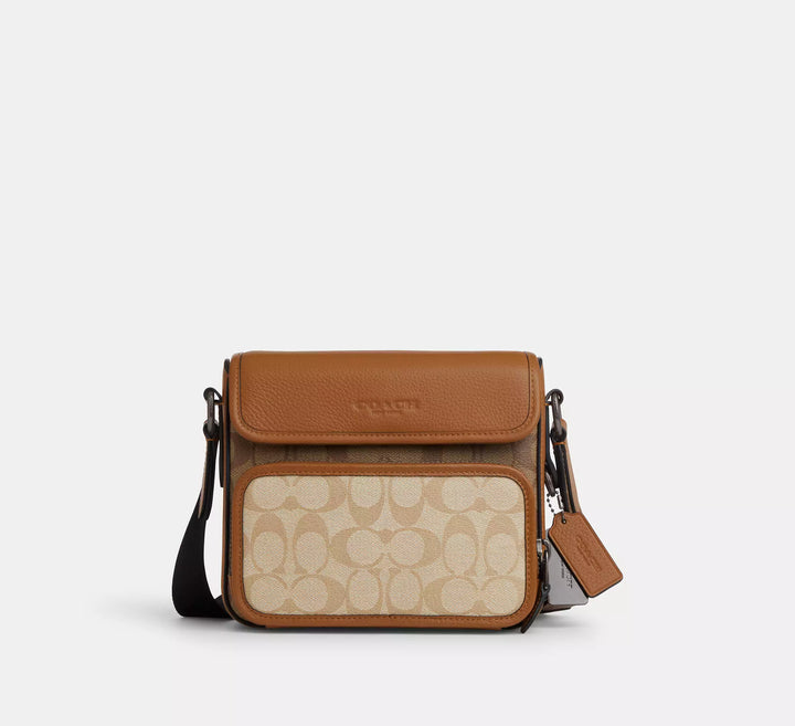 MANOS LIBRES COACH SULLIVAN FLAP SIGNATURE CANVAS