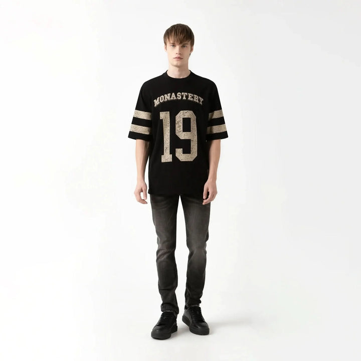 CAMISETA OVERSIZED MONASTERY DAVEN BLACK