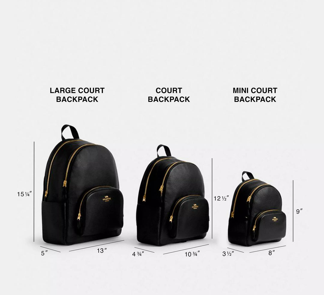 Court Backpack Coach Cuero Mediano Negro – Triamonto