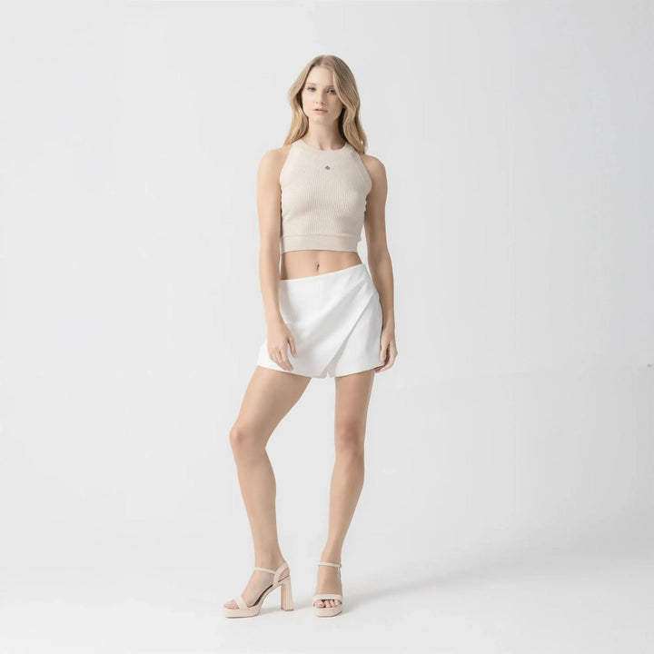 KNITTED CROP TOP MONASTERY FAIRY SAND DOLLAR