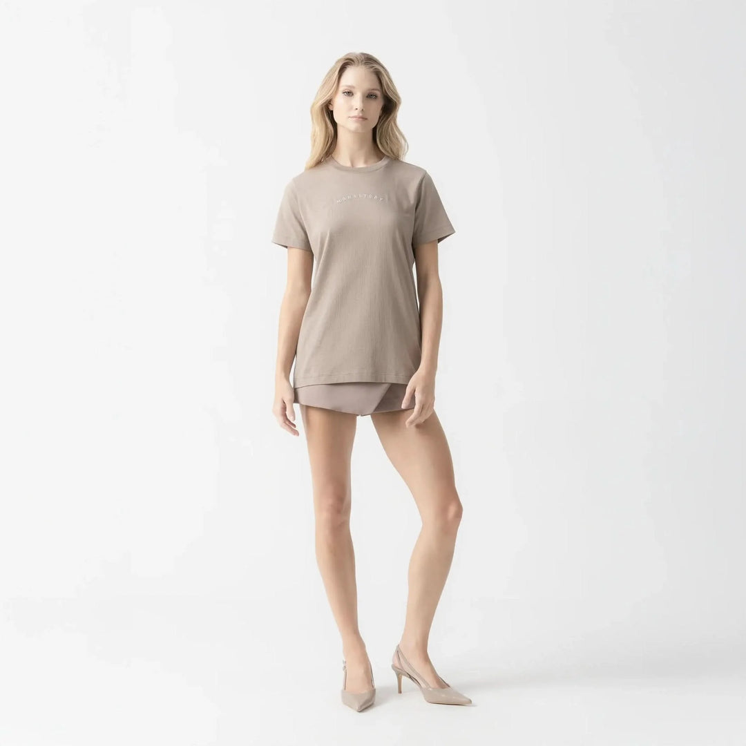 CAMISETA MONASTERY MERLE MUJER TAUPE GRAY