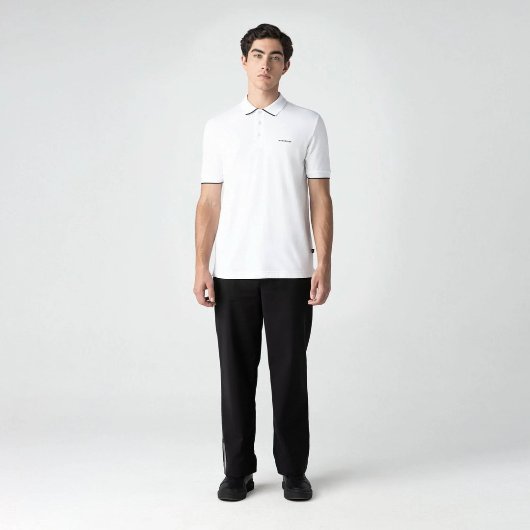 CAMISETA TIPO POLO MONASTERY WHEELER MEN WHITE