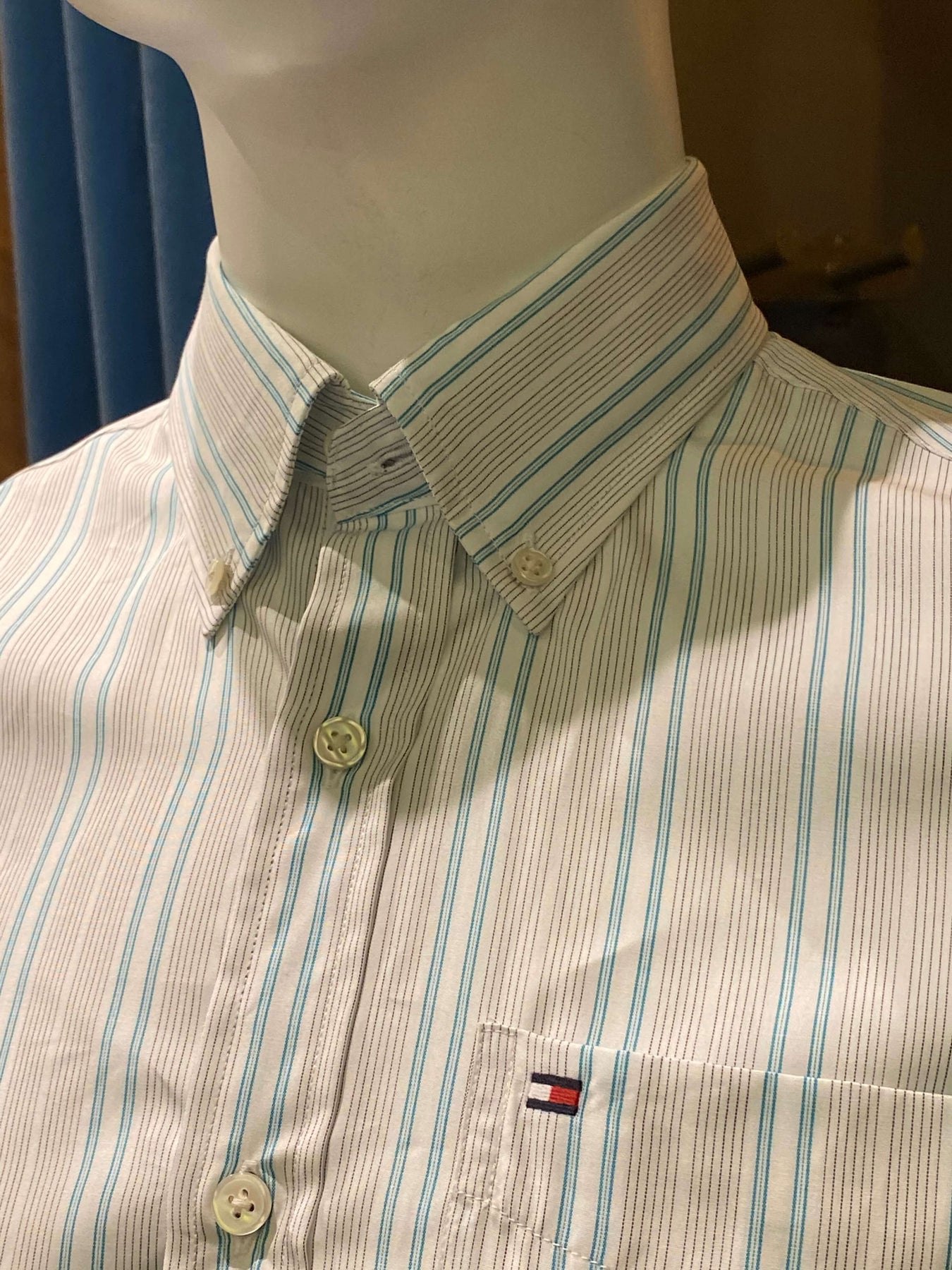 Camisa tommy hilfiger con rayas verticales Triamonto
