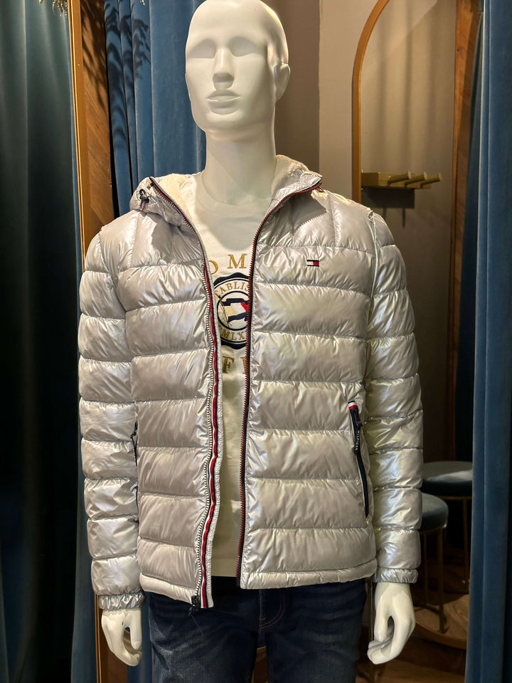 CHAQUETA PUFFER SHERPA PERLADA