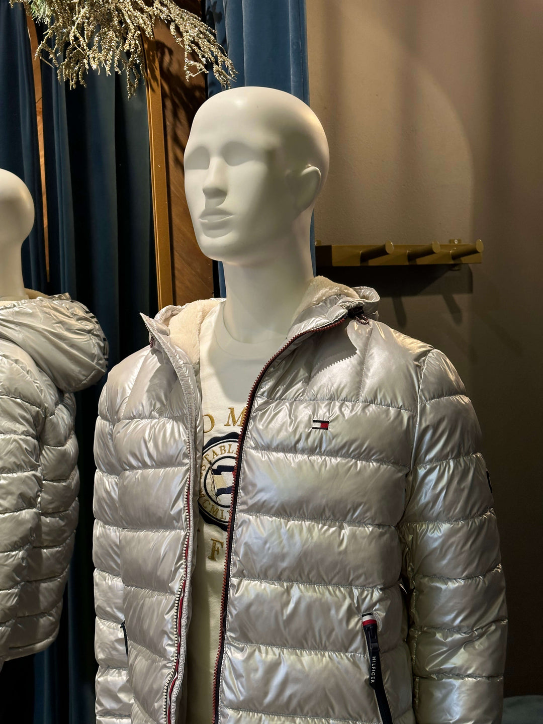 CHAQUETA PUFFER SHERPA PERLADA