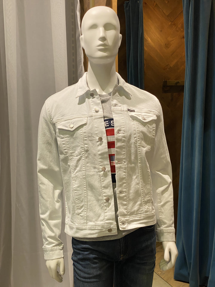 CHAQUETA DENIM BLANCA CK JEANS CALVIN KLEIN JEANS